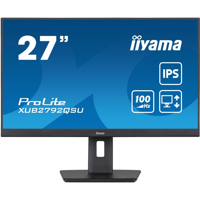 iiyama ProLite XUB2792QSU-B6 68,6cm (27") WQHD IPS Monitor HDMI/DP/USB 100Hz